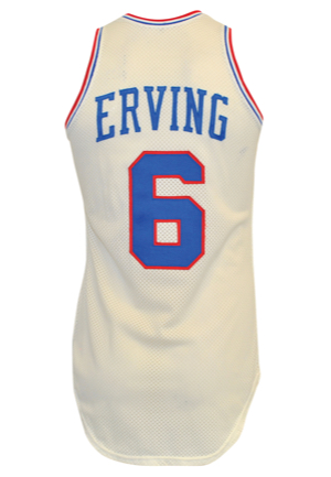 Early-Mid 1980s Julius "Dr. J" Erving Philadelphia 76ers Game-Used Home Jersey