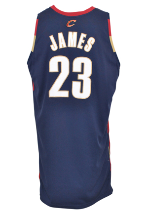 2007-08 LeBron James Cleveland Cavaliers Game-Used Home Jersey