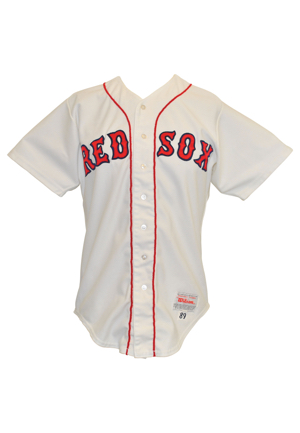 1989 Wade Boggs Boston Red Sox Game-Issued Home Uniform (2)