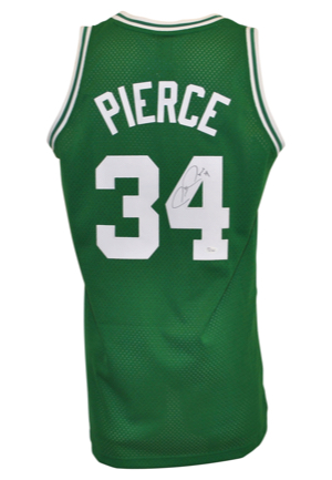 Paul Pierce Boston Celtics Autographed Replica Road Jersey (JSA)