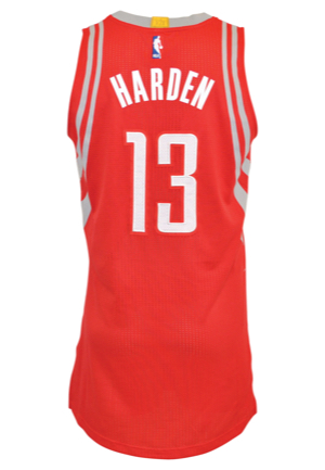 12/8/2015 James Harden Houston Rockets Game-Used Road Jersey (Photo-Matched)