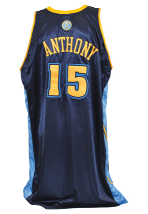 2005-06 Carmelo Anthony Denver Nuggets Game-Used Road Jersey