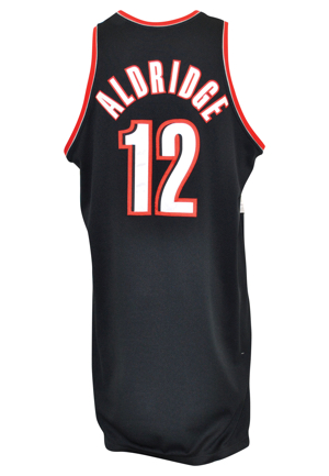 2007-08 LaMarcus Aldridge Portland Trail Blazers Game-Used Road Jersey (NBA LOA)