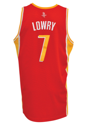 2009-10 Kyle Lowry Houston Rockets Game-Used Alternate Road Jersey (NBA LOA)