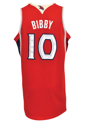 2009-10 Mike Bibby Atlanta Hawks Game-Used Alternate Road Jersey (NBA LOA • Photo-Matched)