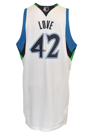 2009-10 Kevin Love Minnesota Timberwolves Game-Used Home Jersey (NBA LOA)