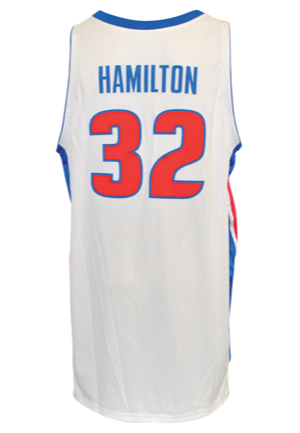 2002-03 Richard "Rip" Hamilton Detroit Pistons Game-Used Home Jersey