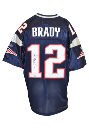 Tom Brady New England Patriots Autographed Road Replica Jersey (JSA • PSA/DNA)