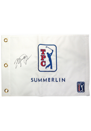 2008 PGA Tour TPC At Summerlin Golf Flag Signed By Michael Jordan (JSA • PSA/DNA)