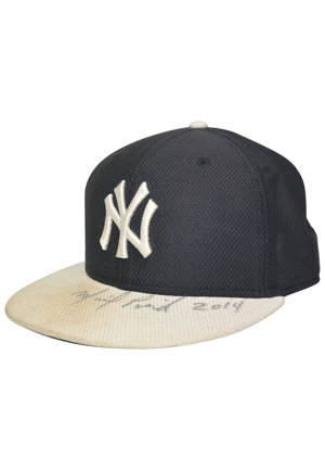 2013 Michael Pineda New York Yankees Spring Training-Used & Autographed Cap (JSA • PSA/DNA • MLB Hologram • Steiner Sports LOA)