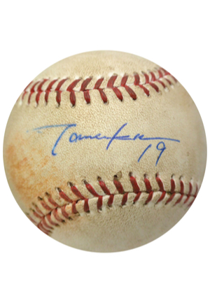 6/28/2014 Masahiro Tanaka New York Yankees Game-Used & Autographed Baseball (Full JSA LOA • PSA/DNA • MLB Hologram • Yankees-Steiner LOA • Complete Game, Eight Strikeouts Vs. Boston Red Sox)