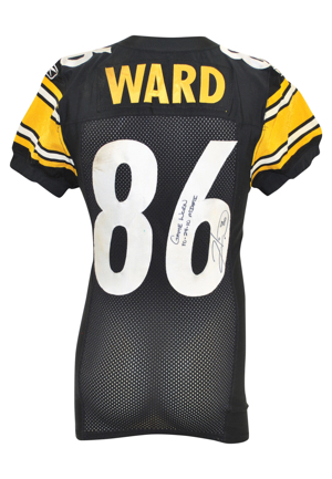 10/24/2010 Hines Ward Pittsburgh Steelers Game-Used & Autographed Road Jersey (JSA • Originally Sourced from Ward)