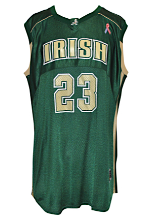 2002-03 LeBron James St. Vincent-St. Mary Game-Used Road Uniform (2)