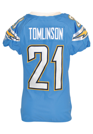 2009 LaDainian Tomlinson San Diego Chargers Game-Used Home Uniform (2)(San Diego Chargers LOA)