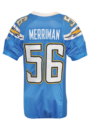 2009 Shawne Merriman San Diego Chargers Game-Used Home Uniform (2)(San Diego Chargers LOA)