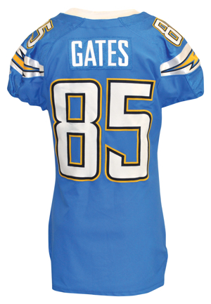 2009 Antonio Gates San Diego Chargers Game-Used Home Uniform (2)(San Diego Chargers LOA)