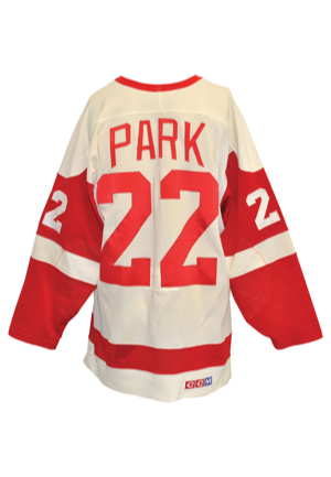 Early 1980s Brad Park Detroit Red Wings Team-Issued Home Jersey 
