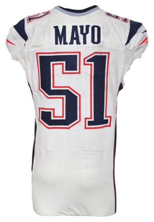 10/12/2014 Jerod Mayo New England Patriots Game-Used Road Jersey (NFL PSA/DNA • Unwashed)