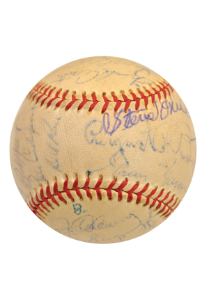 Early New York Yankees Signed Baseball Including Stengel (JSA)