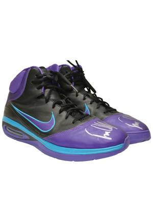 2010-11 New Orleans Hornets Game-Used & Autographed Sneakers — Trevor Ariza & Emeka Okafor (2)(JSA)