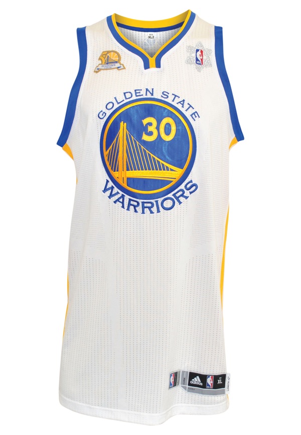 stephen curry game used jersey