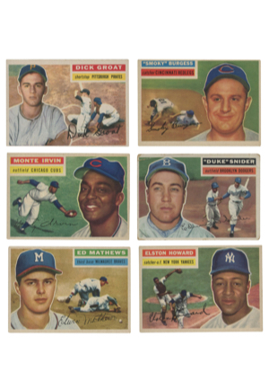 Lot of 1956 Topps Baseball Cards (210)