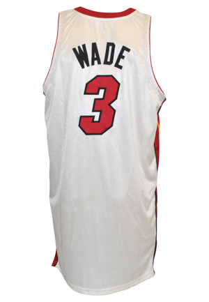 2008-09 Dwyane Wade Miami Heat Game-Used Home Jersey (NBA Scoring Champion)