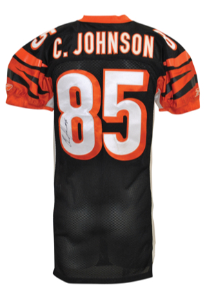 2004 Chad Johnson Cincinnati Bengals Game-Used & Autographed Jersey (JSA)