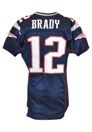 2000 Tom Brady New England Patriots Home Game Jersey