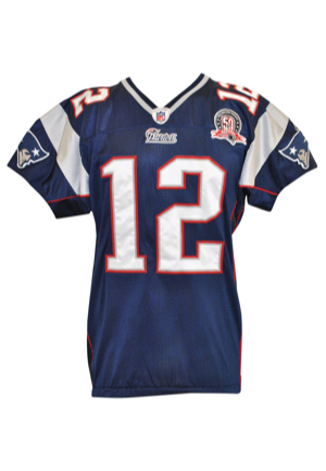 2009 Tom Brady New England Patriots Home Game Jersey