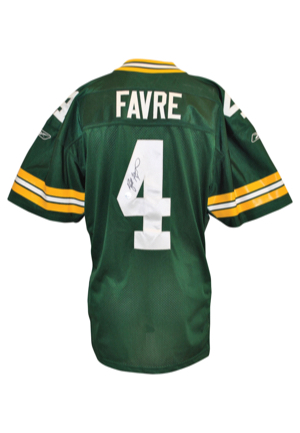 2001 Brett Favre Green Bay Packers Autographed Home Game Jersey (JSA • Favre Hologram)