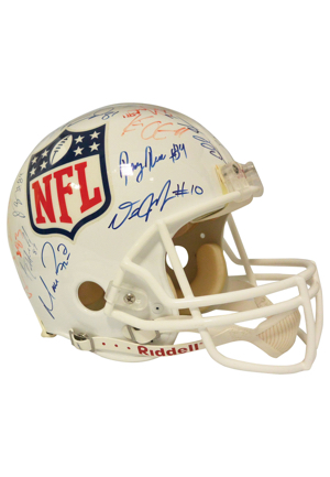 Four NFL Draft Class-Signed Helmets — 2001, 2006, 2007 & 2008 (4)(JSA)