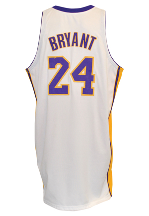 2009-10 Kobe Bryant Los Angeles Lakers Game-Used Home Jersey (D.C. Sports LOA • Championship Season)