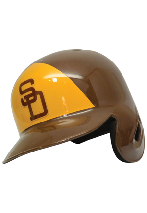 9/20/2014 Andrew Cashner San Diego Padres TBTC 1984 Style Game-Used Home Batting Helmet (MLB Hologram • First & Only Career Triple)