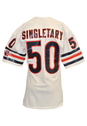 1984 Mike Singletary Chicago Bears Game-Used Road Jersey (Custom Sides & Tapered • Repairs • Displayed In Chicago Bears Team Museum)