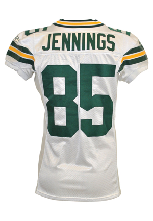 2007 Greg Jennings Green Bay Packers Game-Used Road Jersey