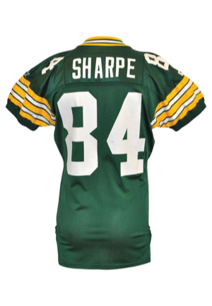 1993 Sterling Sharpe Green Bay Packers Game-Used Home Jersey (Graded A8)