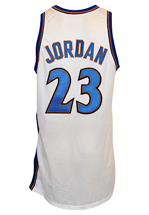 2001-02 Michael Jordan Washington Wizards Game-Used Home Jersey 