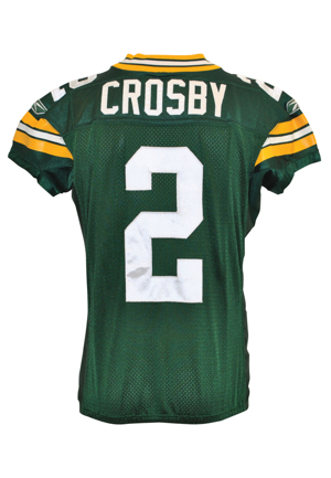 2008 Mason Crosby Green Bay Packers Game-Used Home Jersey