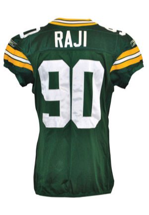 2009 B.J. Raji Rookie Green Bay Packers Game-Used Home Jersey