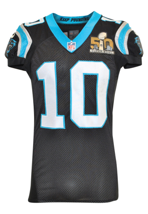 2/7/2016 Corey “Philly” Brown Carolina Panthers Super Bowl 50 Game-Used Jersey (Photo-Matched • Brown LOA)