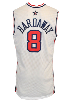 2000 Tim Hardaway Team USA Mens Olympic Basketball Game-Used Jersey