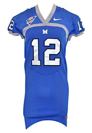 2012 Paxton Lynch Memphis Tigers Game-Used Jersey (Sourced From The Equipment Manager At Paxtons Request • Steinberg Enterprises LOA)