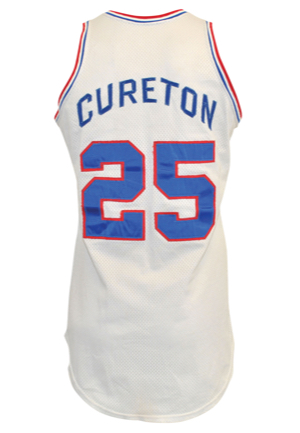 1980 Earl "The Twirl" Cureton Rookie Philadelphia 76ers Game-Used Home Uniform (2)