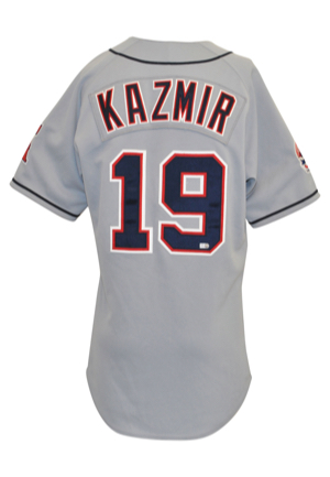 2010 Scott Kazmir Los Angeles Game-Used Throwback Road Uniform (2)(MLB Hologram • Sourced From Seattle Mariners)