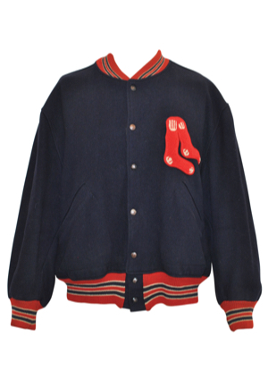 Late 1950s-Mid 1960s Boston Red Sox Worn Dugout Jacket