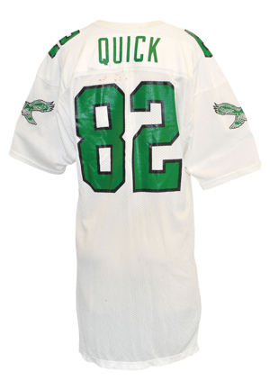 Late 1980s Mike Quick Philadelphia Eagles Game-Used Road Jersey