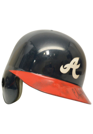 1995 Chipper Jones Atlanta Braves Game-Used & Autographed Helmet (JSA • Championship Season)