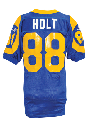 1999 Torry Holt Rookie St. Louis Rams Game-Used Home Jersey