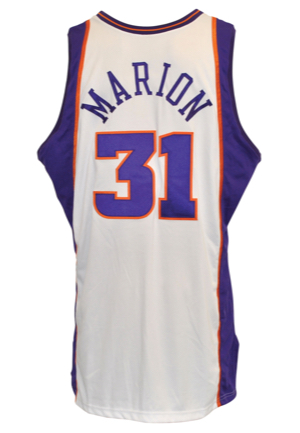 2002-03 Shawn Marion Phoenix Suns Game-Used Home Jersey